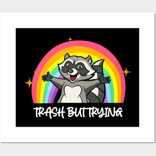 Trash But Trying Funny Raccoon Lover Gift Posters and Art